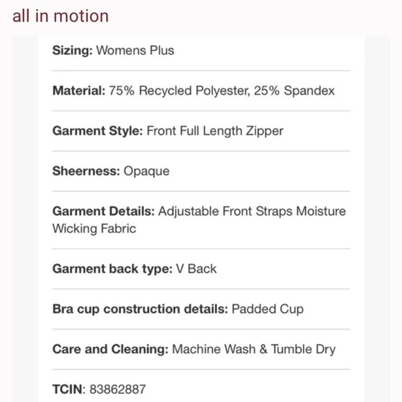 All in Motion High Support
Sculpt Zip-Front Mesh Cross-back Sports Bra - Picture 7 of 8